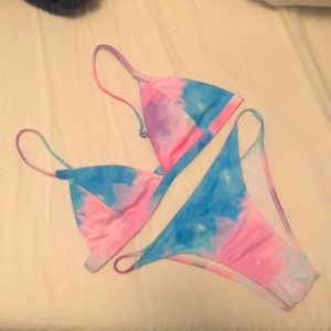 Shein matching three piece bikini set